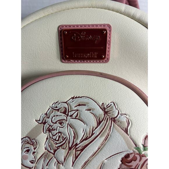 Disney Loungefly Back Pack & Wallet  Beauty & Beast - Picture 3 of 11